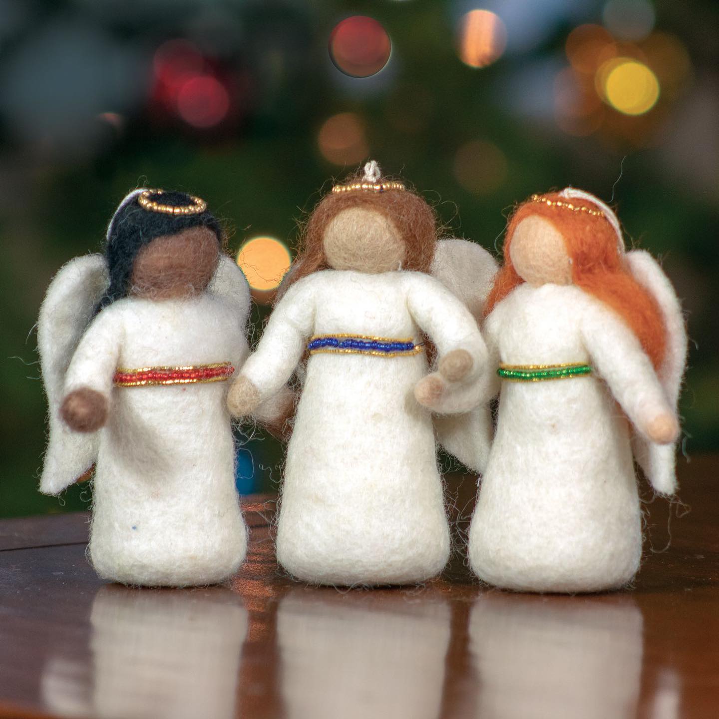 Peace Angel Felted Ornaments