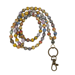 Paper Bead Lanyard