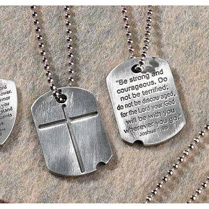 Men's Dogtag Cross Necklace