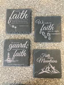 Faith Slate Coasters