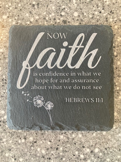 Faith Slate Coasters