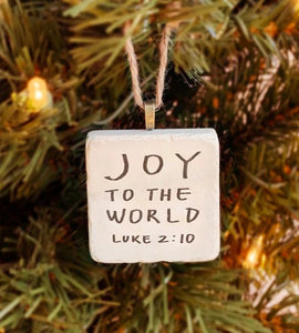 Scripture Block Ornaments