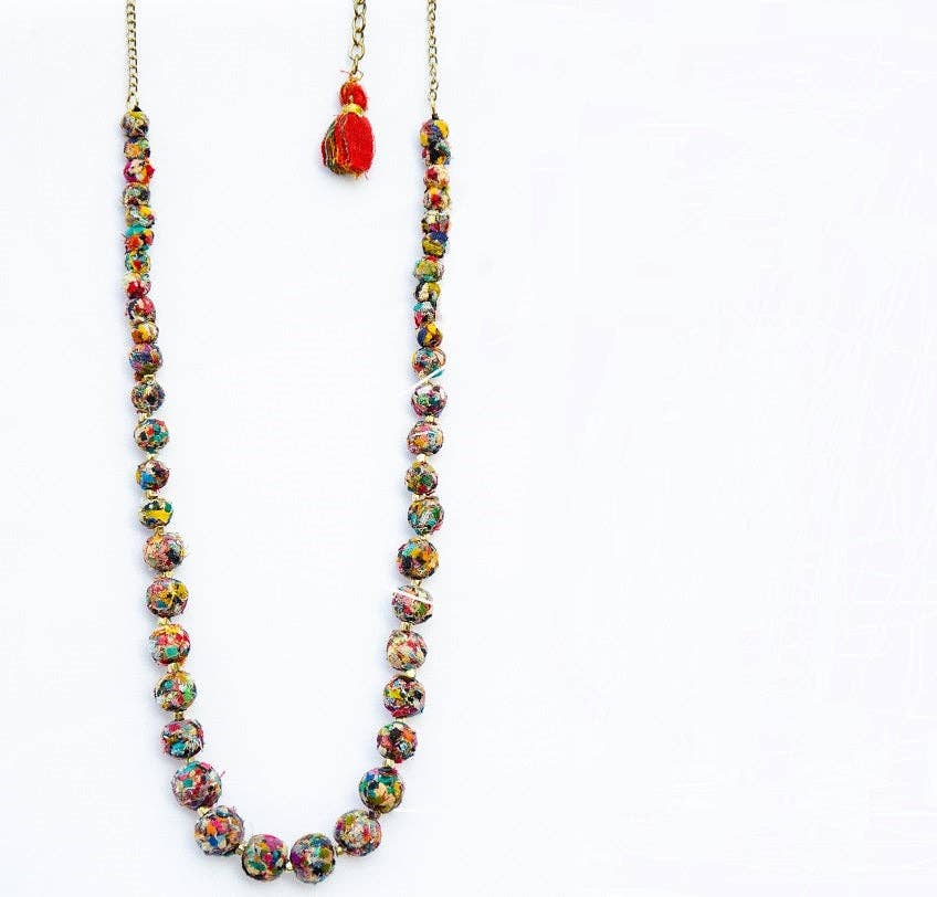Single Strand Dust Beads Necklace