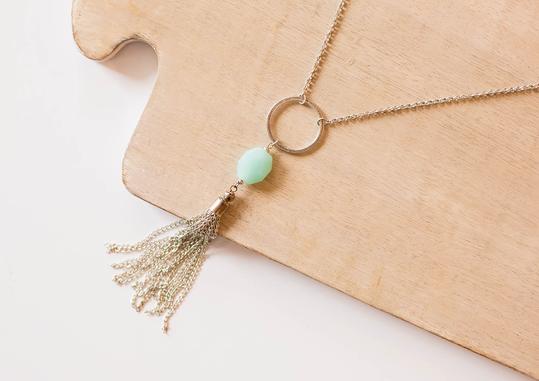 Beaming Tassel Necklace