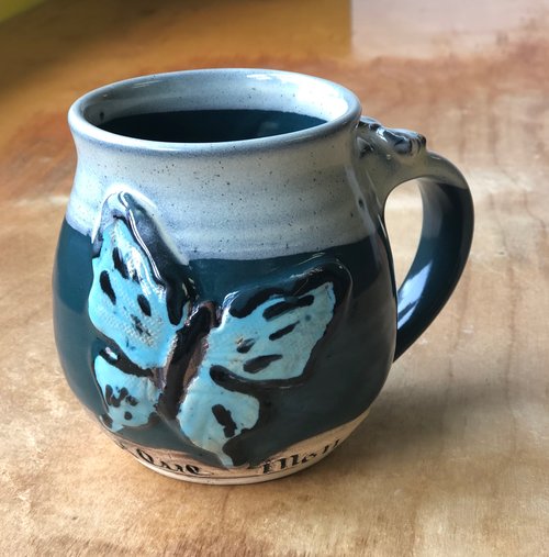 Butterfly Pottery Mug