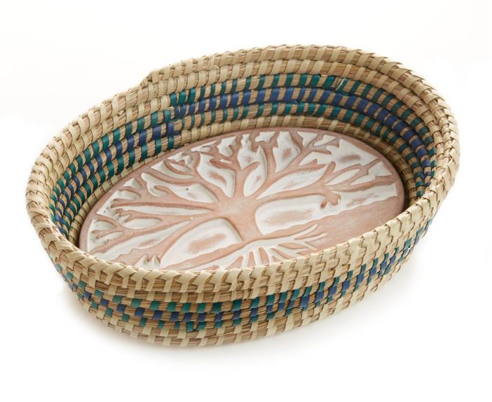 Faith Ceramic Bread Basket with Towel – GYFTZ