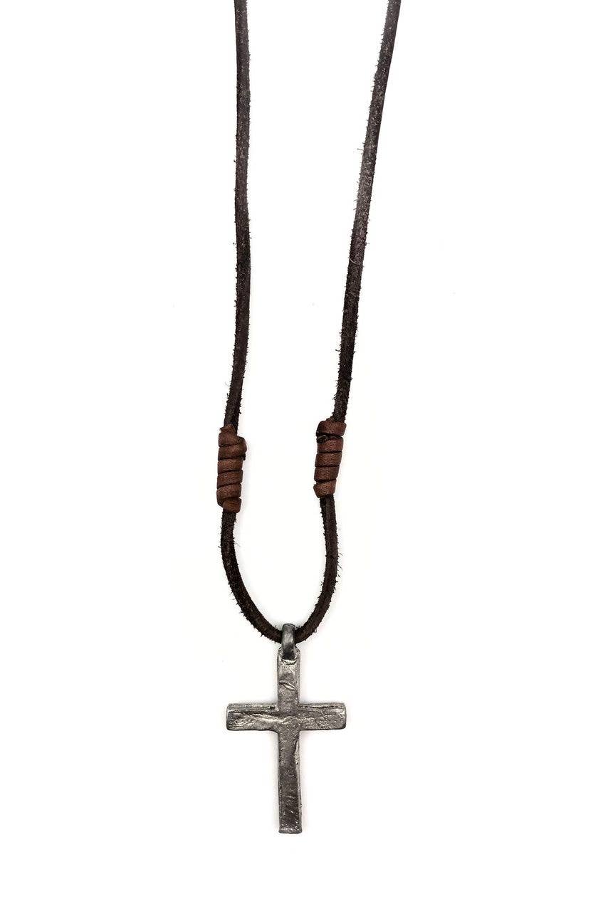 Aadi Silver Cross Men's Necklace