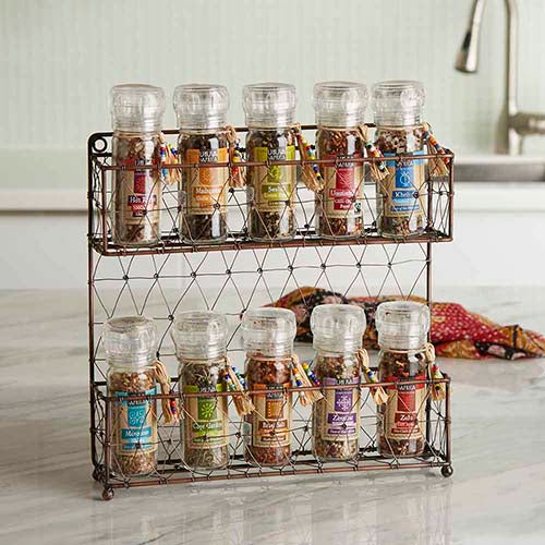 Wire Mesh Spice Rack