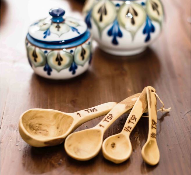 Natural Wood Measuring Spoon Set